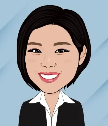 先輩社員のイラスト（賃貸営業部）
